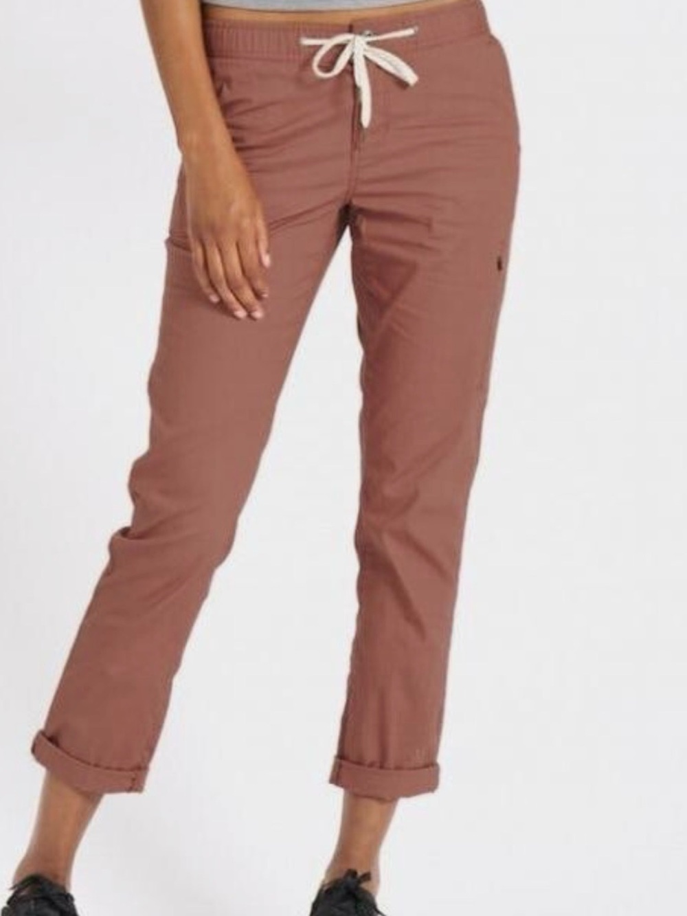 Vuori Women's Brown Slim Cropped Pants
